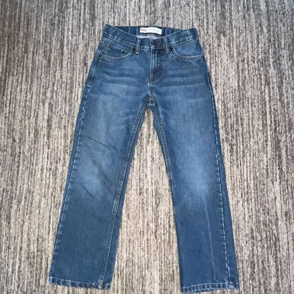 Levi’s 505 Boys Size 25x25 Regular Straight Leg Jeans‎ Blue Dark Wash Denim - Picture 1 of 6